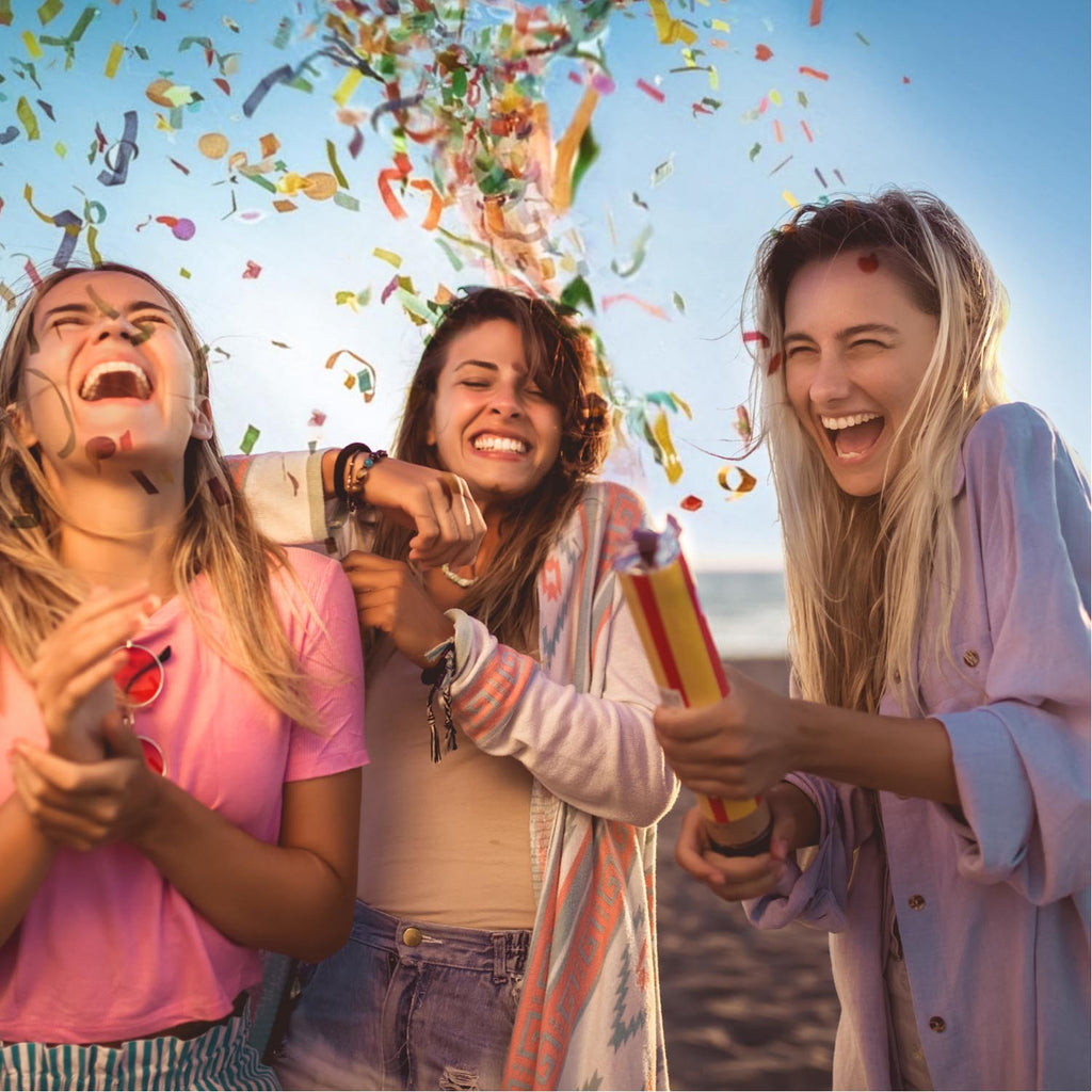 Konfetti Shooter 60 cm bunt