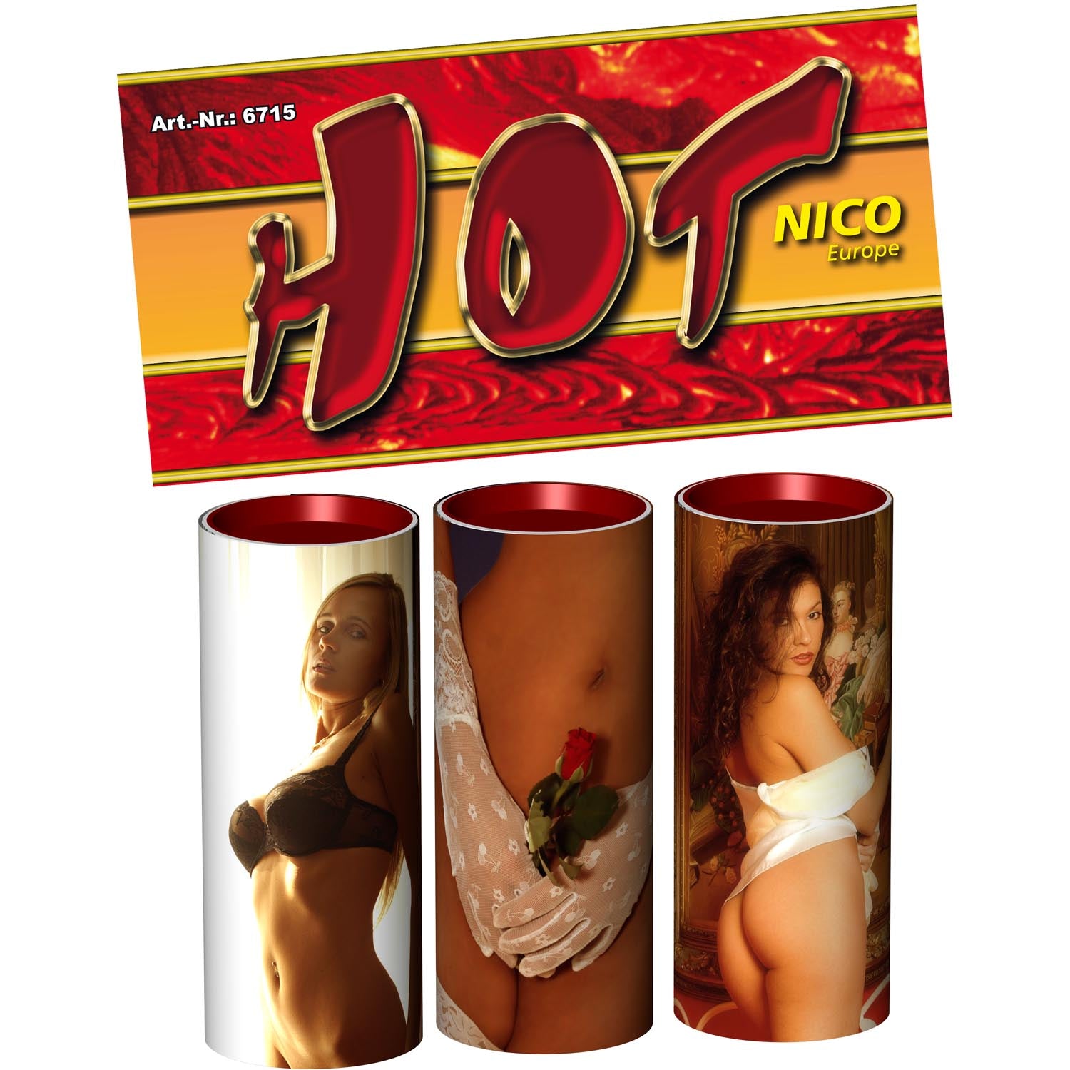 Hot, 3er-Btl., erotische Tischbomben