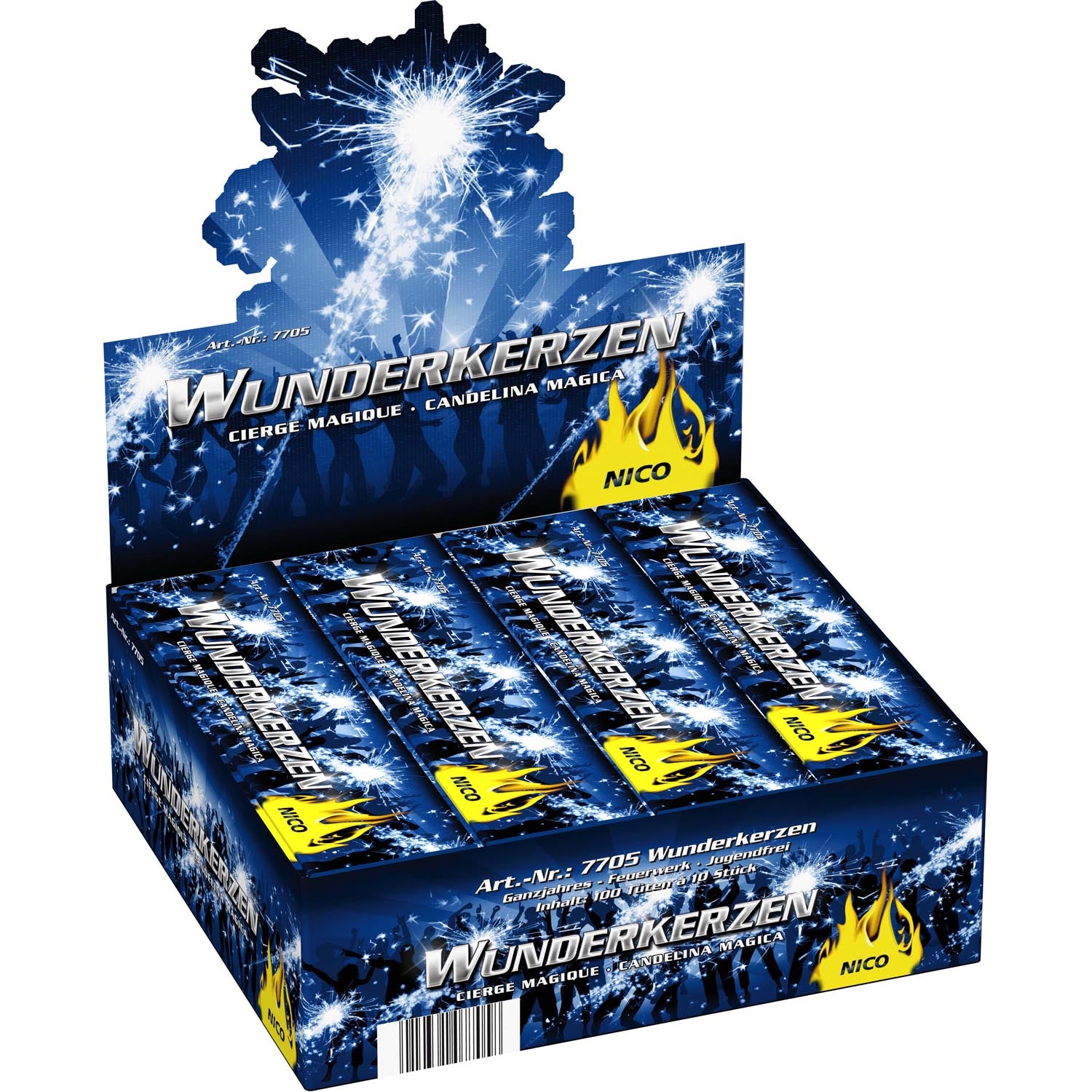 Wunderkerzen 18 cm, 10 Stück pro Brief