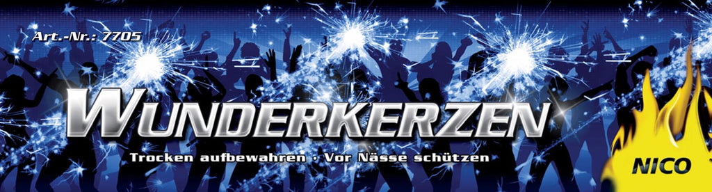 Wunderkerzen 18 cm, 10 Stück pro Brief