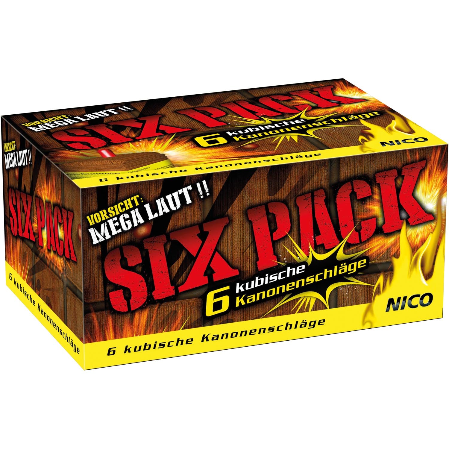 Six Pack, kub. Kanonenschlag, Kal. C, 6er-Schtl.