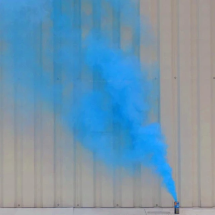 Rauchtopf groß, blau