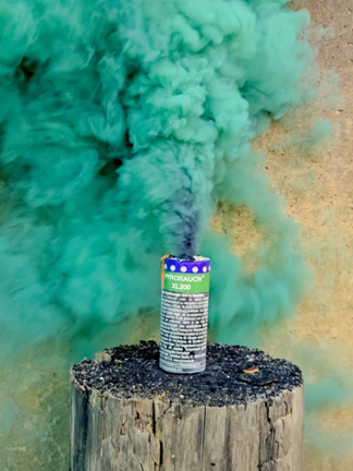 Rauchtopf groß, grün