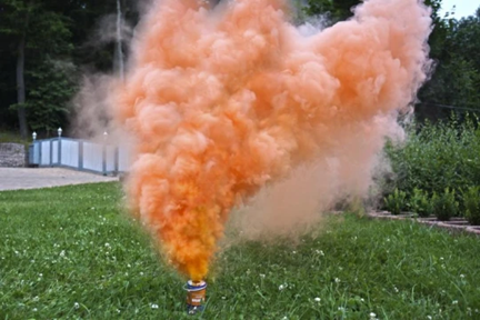 Rauchtopf groß, orange