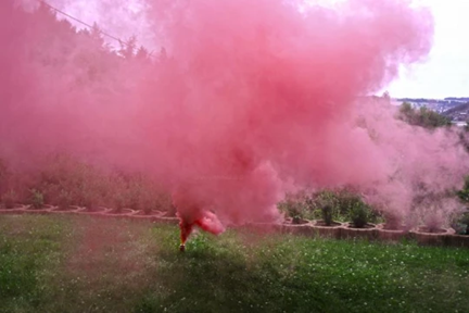 Rauchtopf groß, rot