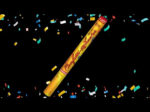 Konfetti Shooter 60 cm bunt